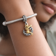 Disney Tinker Bell Celestial Night Dangle Charm — worn on wrist