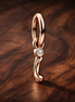 Letter I Script Alphabet Dangle Charm — display on walnut