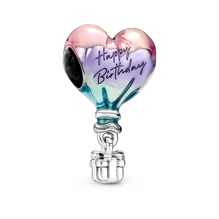 Happy Birthday Hot Air Balloon Charm