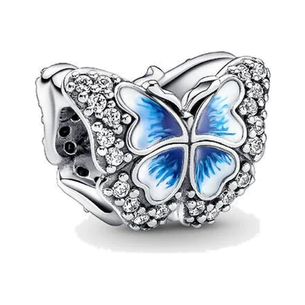 Blue Butterfly Sparkling Charm