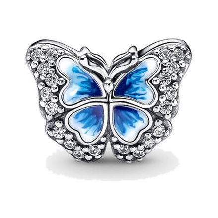 Blue Butterfly Sparkling Charm