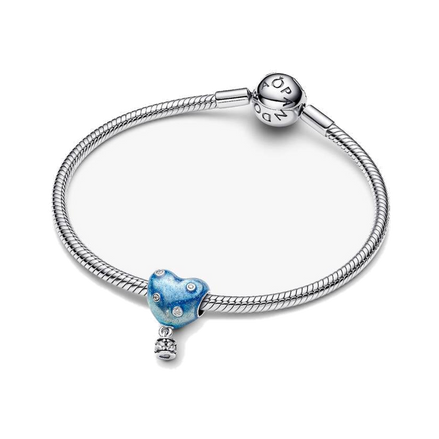 Hot Air Balloon Heart Charm