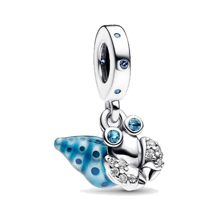 Glow-in-the-dark Hermit Crab Dangle Charm