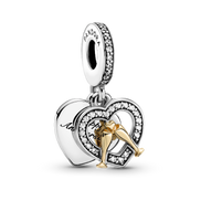 Two-tone Happy Anniversary Dangle Charm