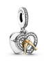 Two-tone Happy Anniversary Dangle Charm