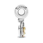 Two-tone Happy Anniversary Dangle Charm