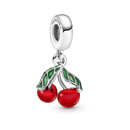 Asymmetrical Cherry Fruit Dangle Charm