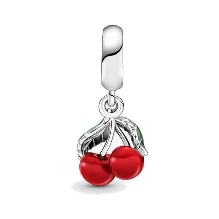 Asymmetrical Cherry Fruit Dangle Charm