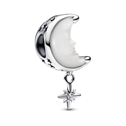 Moon & North Star Charm