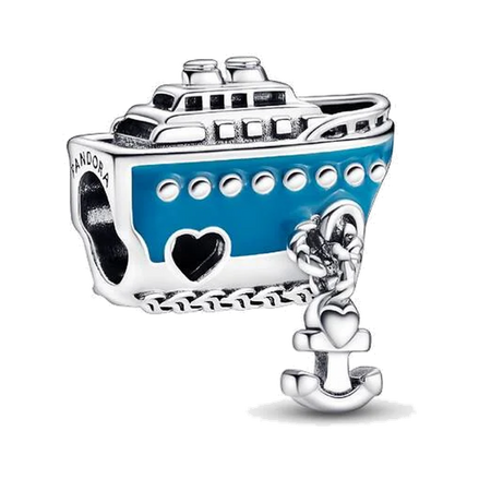 Anchored Cruise Ship Charm