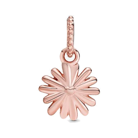 Pink Daisy Flower Dangle Charm