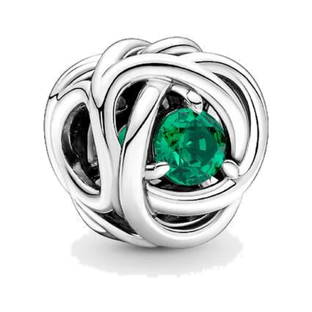 May Green Eternity Circle Charm