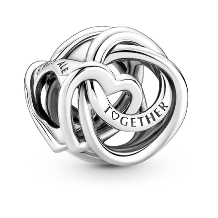 Family Always Encircled Heart Charm