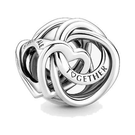 Family Always Encircled Heart Charm