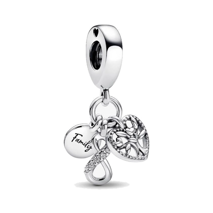 Family Infinity Triple Dangle Charm