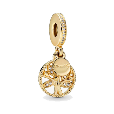 Sparkling Family Tree Dangle Charm