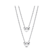 Forever & Always Splittable Heart Collier Necklaces Necklace