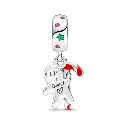 Gingerbread Man Dangle Charm