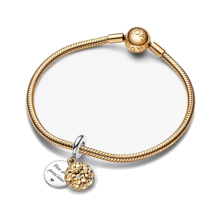 My Pandora Two-tone Daisy Double Dangle Charm