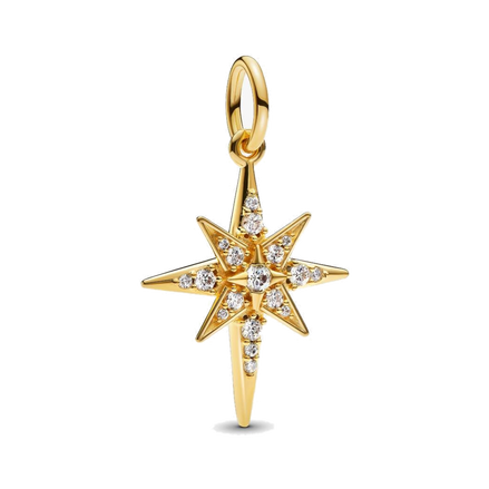 Sparkling North Star Dangle Charm
