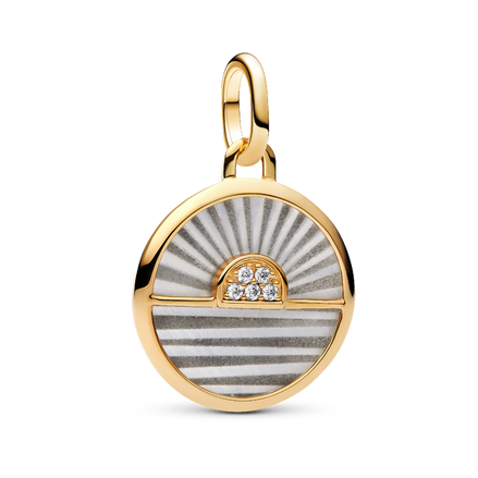 Sunrise Medallion Charm