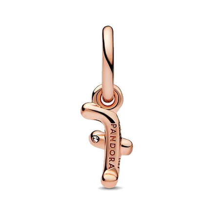 Letter F Script Alphabet Dangle Charm