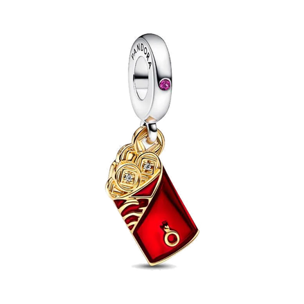 Two-tone Red Envelope Dangle Charm