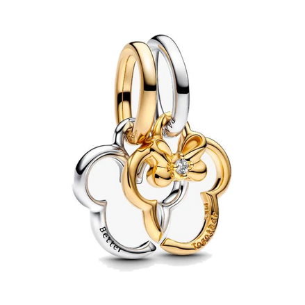 Disney Mickey Mouse & Minnie Mouse Splittable Dangle Charm
