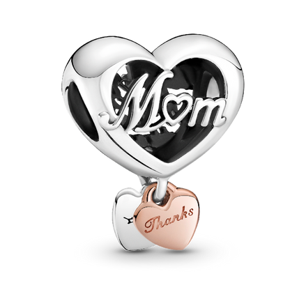 Thank You Mum Heart Charm