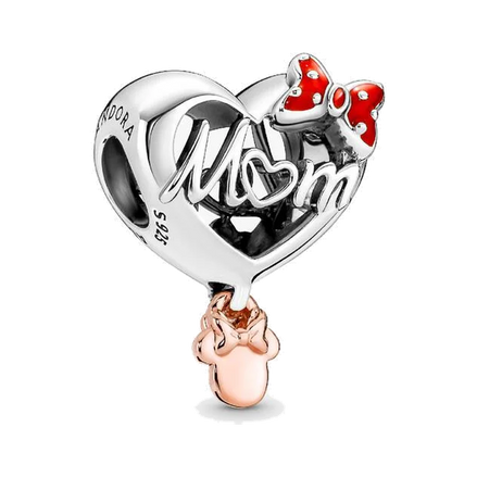 Disney Minnie Mouse Mom Heart Charm