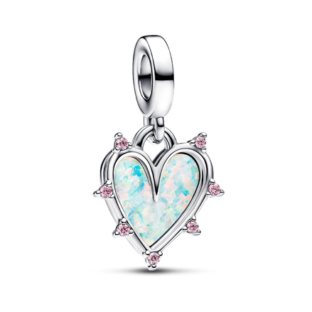 Friendship Opalescent Double Dangle Charm