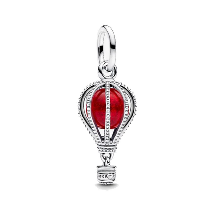 Hot Air Balloon Murano Glass Dangle Charm