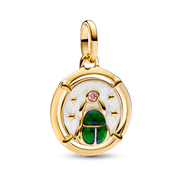 Scarab Beetle Medallion Charm