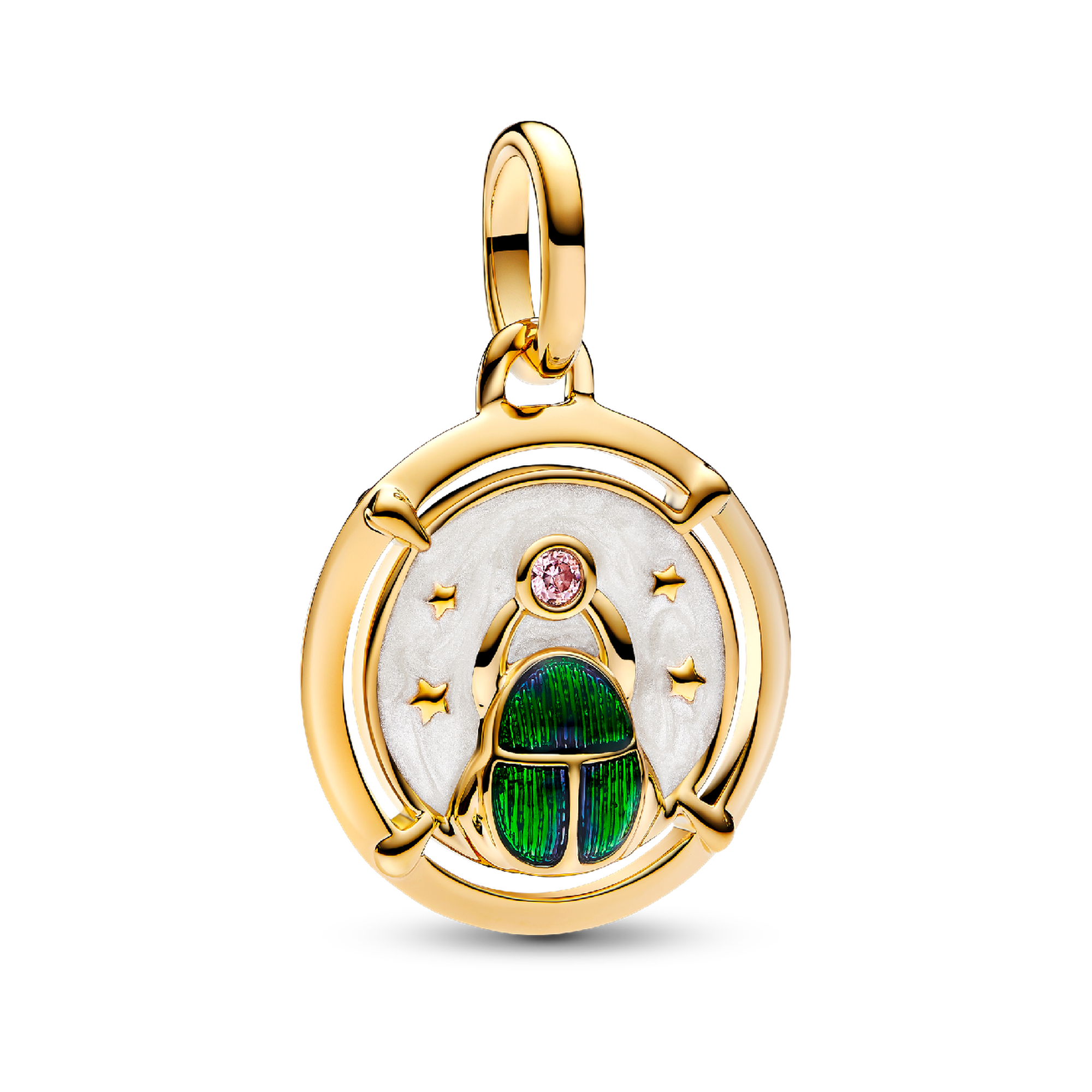 Scarab Beetle Medallion Charm