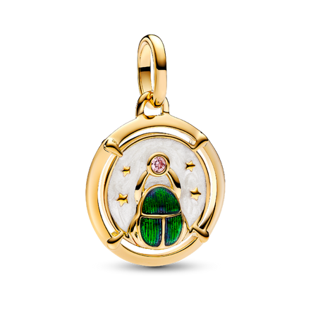 Scarab Beetle Medallion Charm