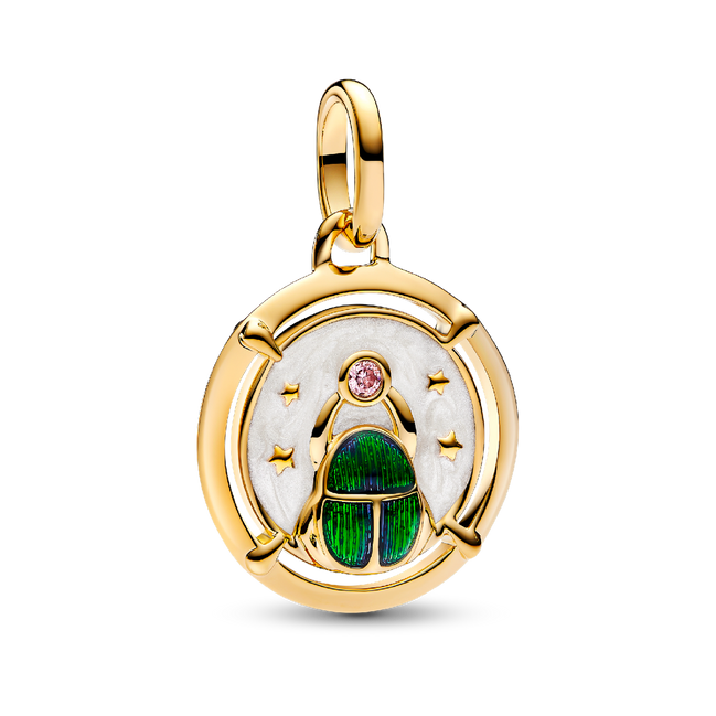 Scarab Beetle Medallion Charm