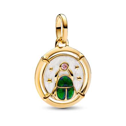 Scarab Beetle Medallion Charm