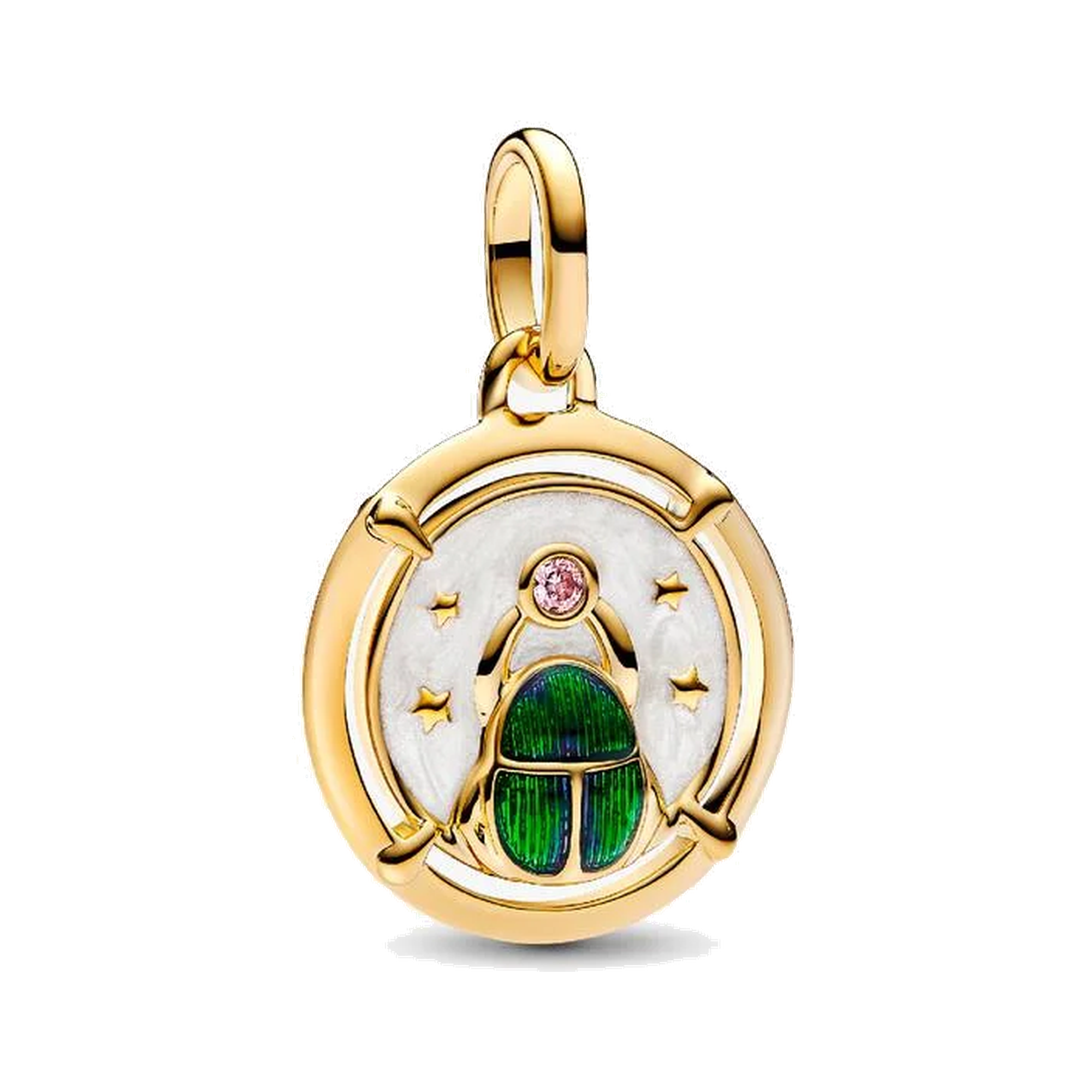 Scarab Beetle Medallion Charm