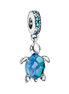 Murano Glass Sea Turtle Dangle Charm
