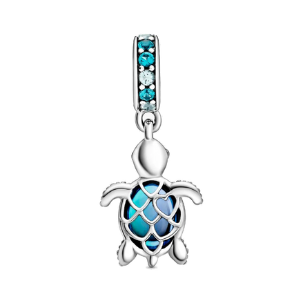 Murano Glass Sea Turtle Dangle Charm