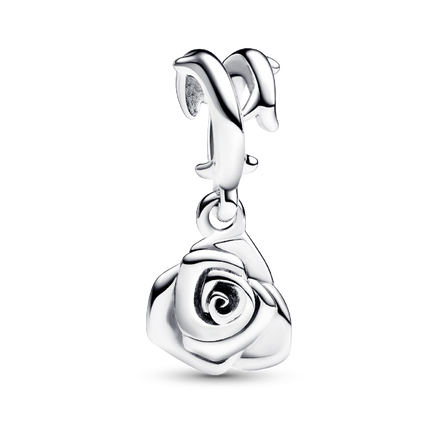 Rose in Bloom Dangle Charm