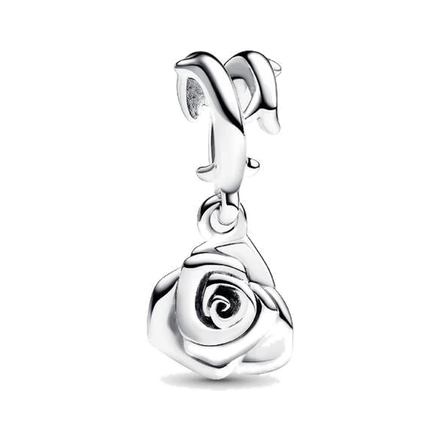 Rose in Bloom Dangle Charm