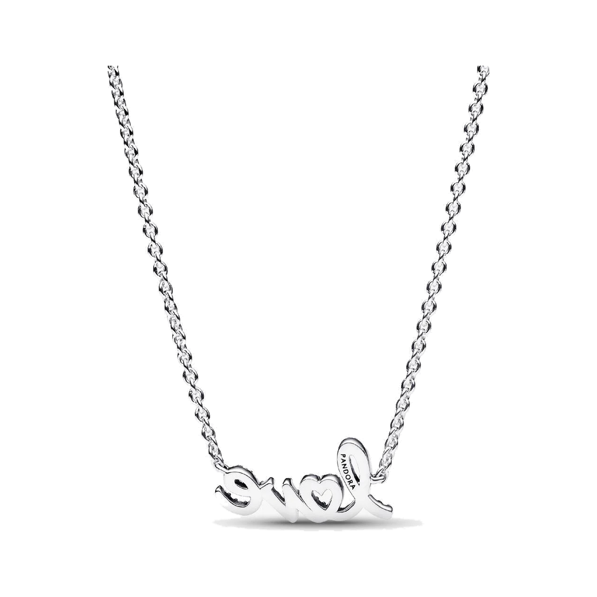 Sparkling Handwritten Love Collier Necklace