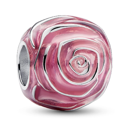 Pink Rose in Bloom Charm