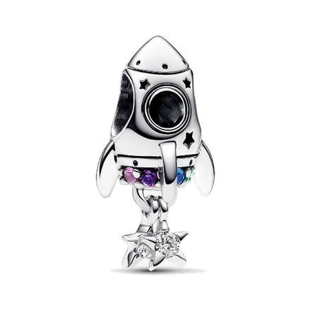 Space Love Rocket Charm