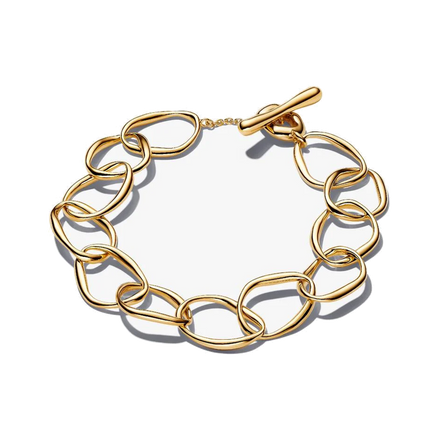Organically Shaped Link Bracelet