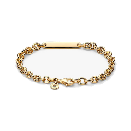 Engravable Bar Link Bracelet