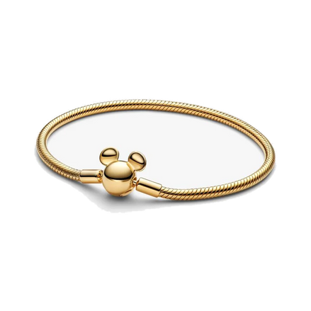 Disney Mickey Mouse Clasp Moments Snake Chain Bracelet