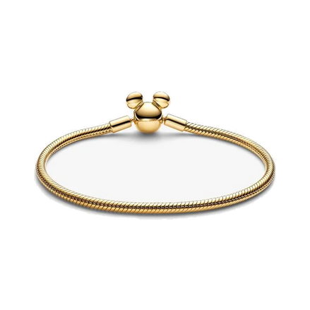 Disney Mickey Mouse Clasp Moments Snake Chain Bracelet