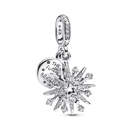 Sparkling Firework Double Dangle Charm
